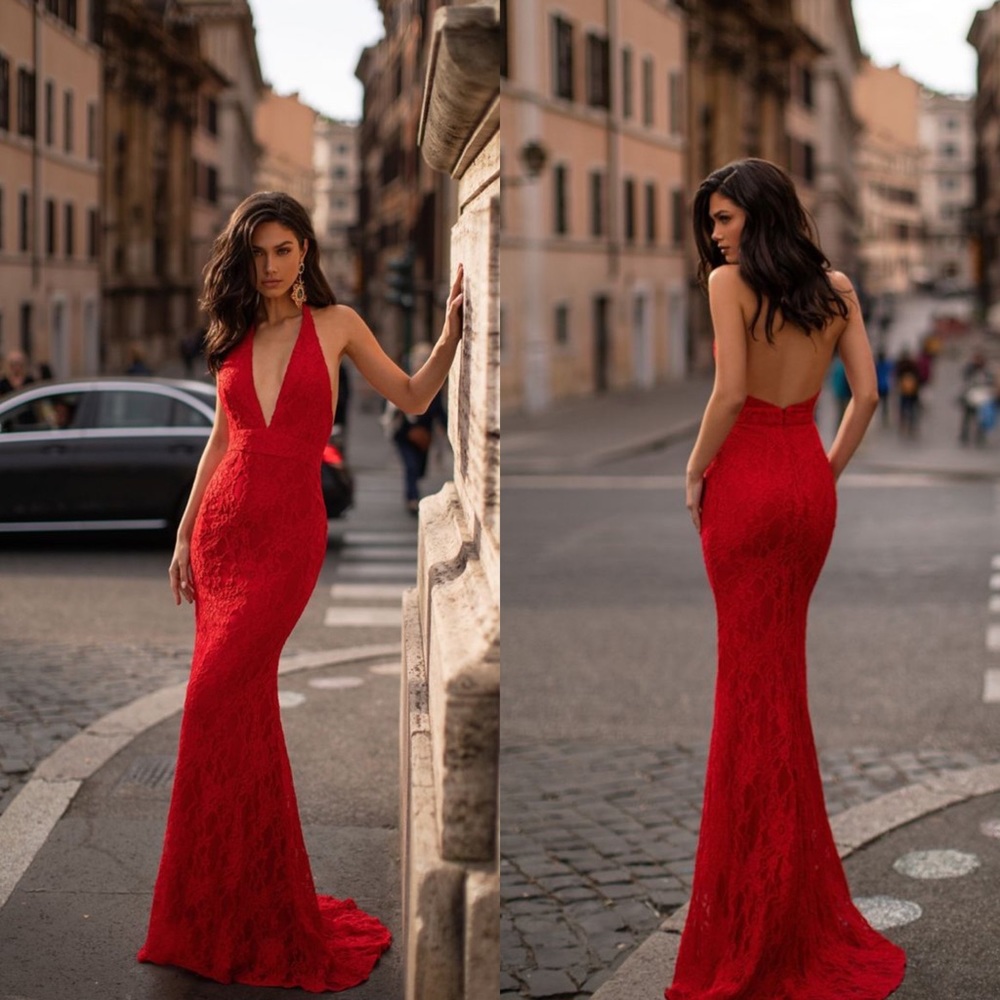 Alamour the label red dress NEW NEVER WORN